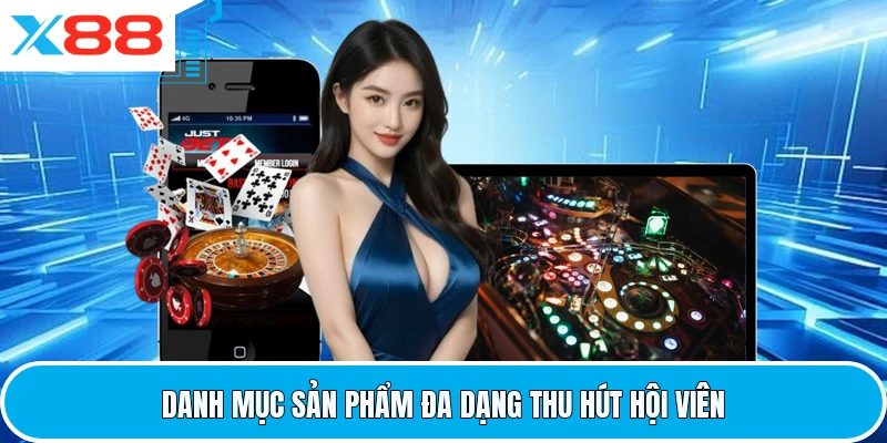 Danh mục sản phẩm đa dạng thu hút hội viên